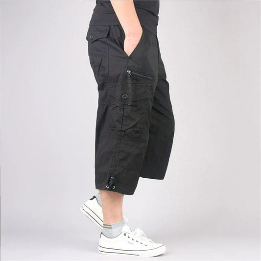 Merche Multi-Pocket Casual Baumwolle Elastische Hosen Taktische Shorts