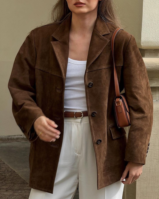 WW | Zeitloser Wildleder Blazer