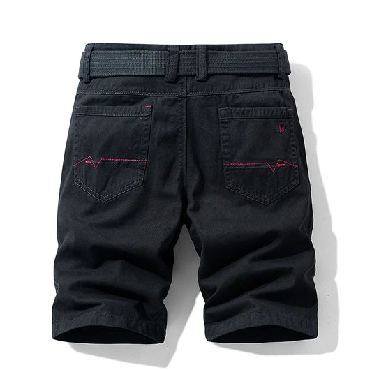 Merche Cotton Solid Herren Shorts Casual Reithosen Bermuda Mode