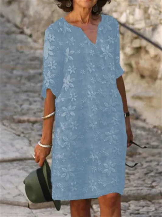 Merche | Sommerkleider Aus Baumwolle und Leinen Mit Blumenmuster