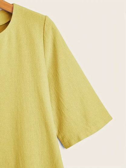 – lässiges kleid mit 3/4-armeln
