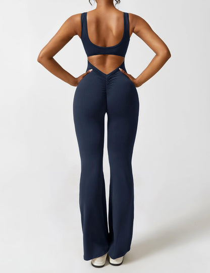 Merche Jumpsuit mit V-förmigem Rücken