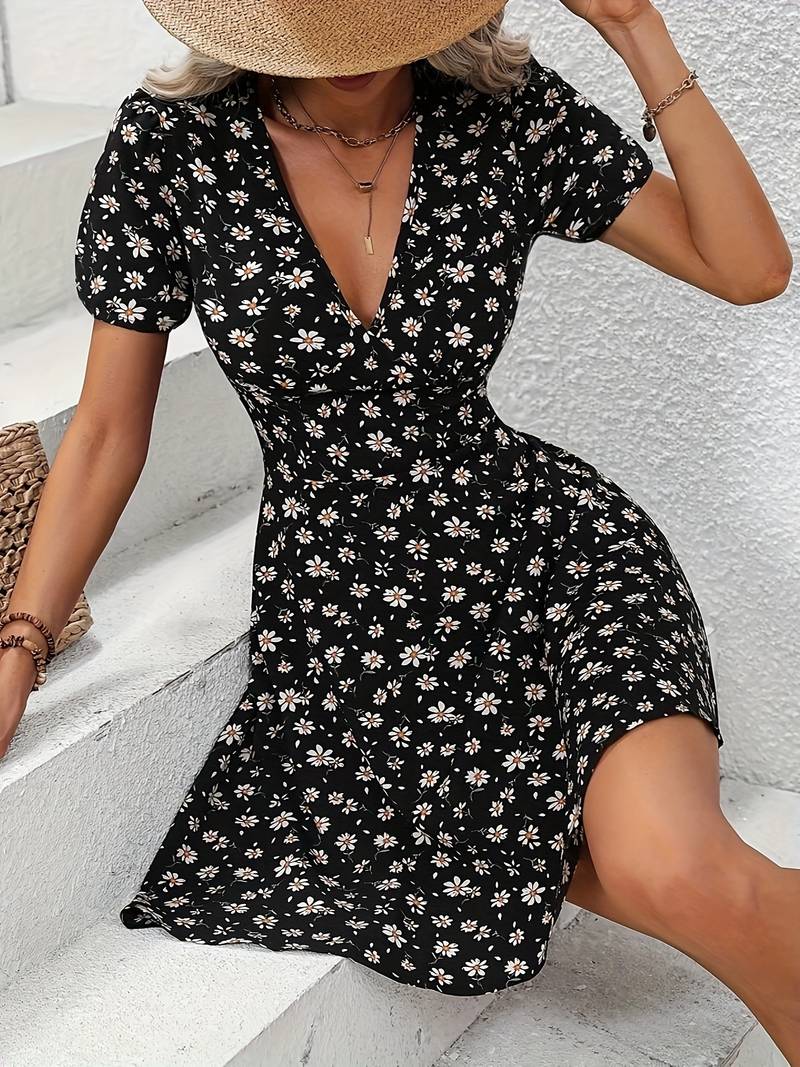 – a-linien-kleid mit chorkragen