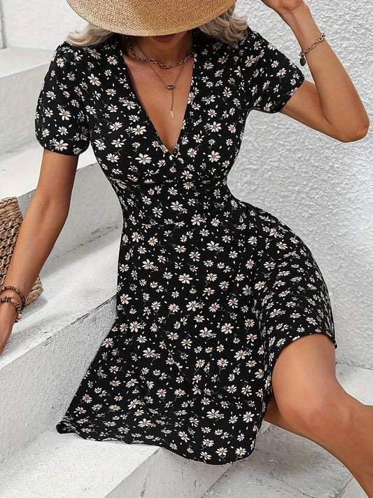 – a-linien-kleid mit chorkragen