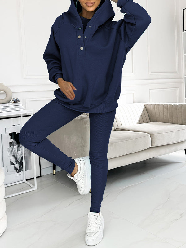 Merche Entspannter und gemütlicher Sweatshirt-Anzug mit Kapuze