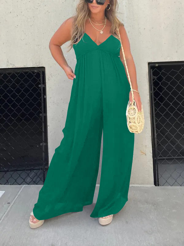 Merche schlichter Jumpsuit mit einfarbigem Stil