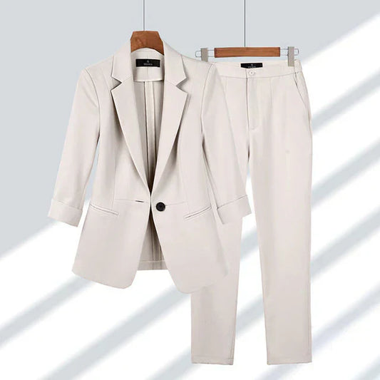 Merche | Blazer Mit Hosen Satz Stilvoll