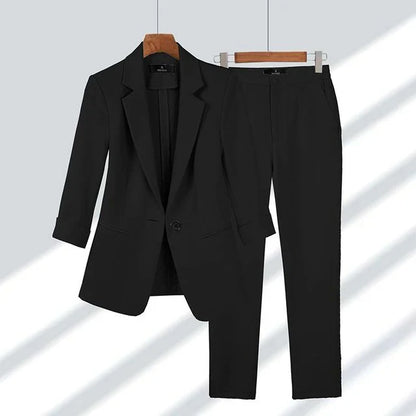 Merche | Blazer Mit Hosen Satz Stilvoll