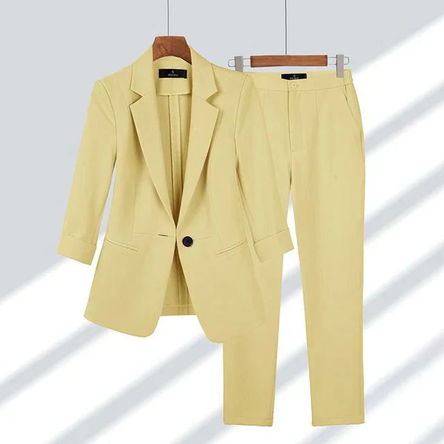 Merche | Blazer Mit Hosen Satz Stilvoll