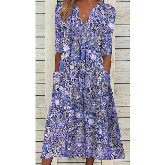 Damen Boho Kleid