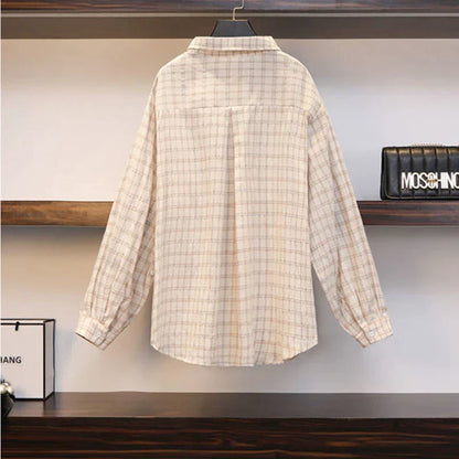 Merche Streetwear Set im Checkered Style mit Kordelzug