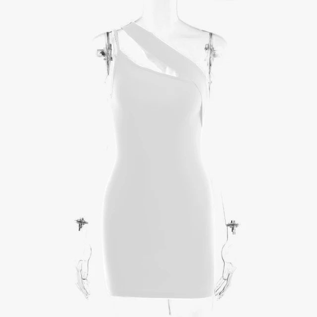 Asymmetrisches One-Shoulder-Kleid