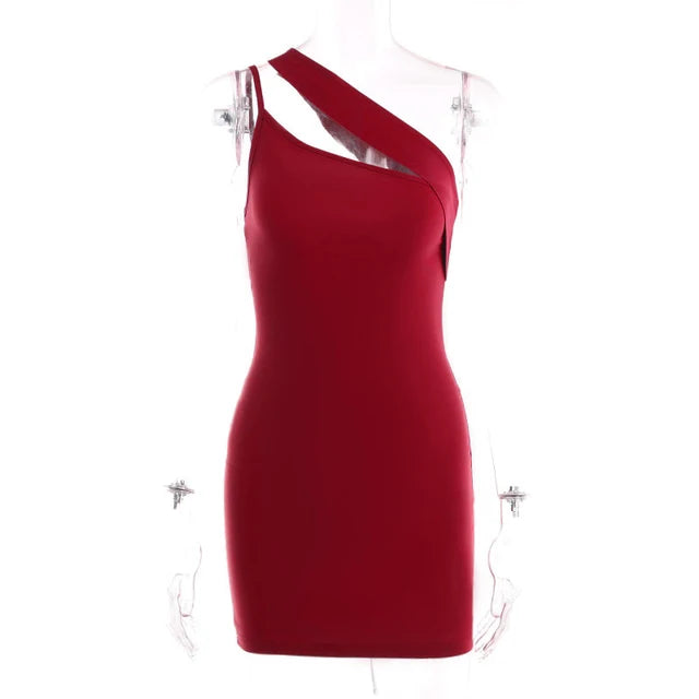 Asymmetrisches One-Shoulder-Kleid