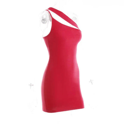 Asymmetrisches One-Shoulder-Kleid