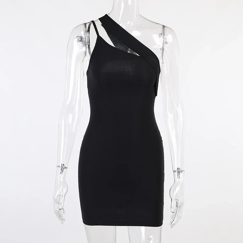 Asymmetrisches One-Shoulder-Kleid