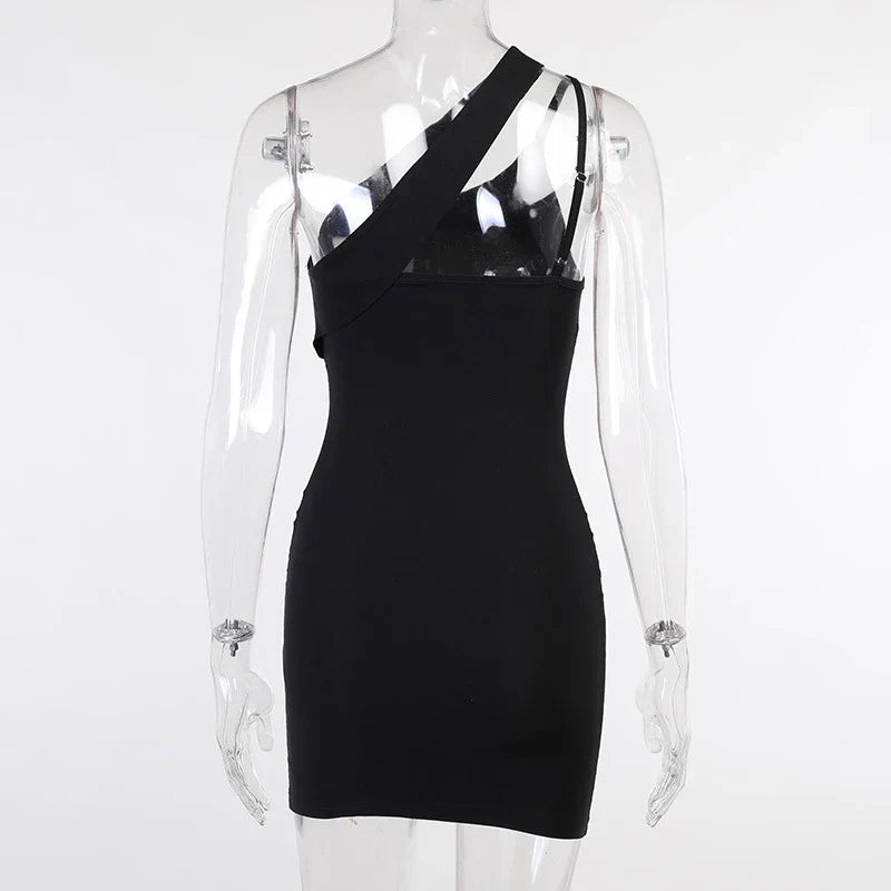 Asymmetrisches One-Shoulder-Kleid
