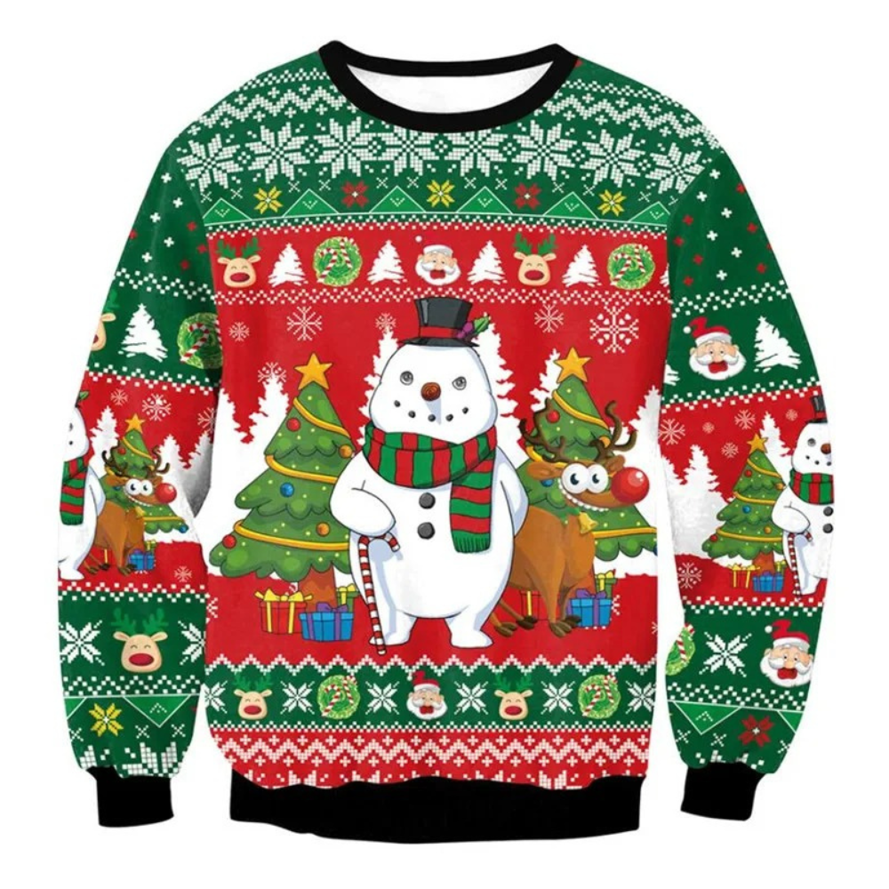 WW | Weihnachtspullover Lustiges Design, Unisex, Langarm Sweatshirt