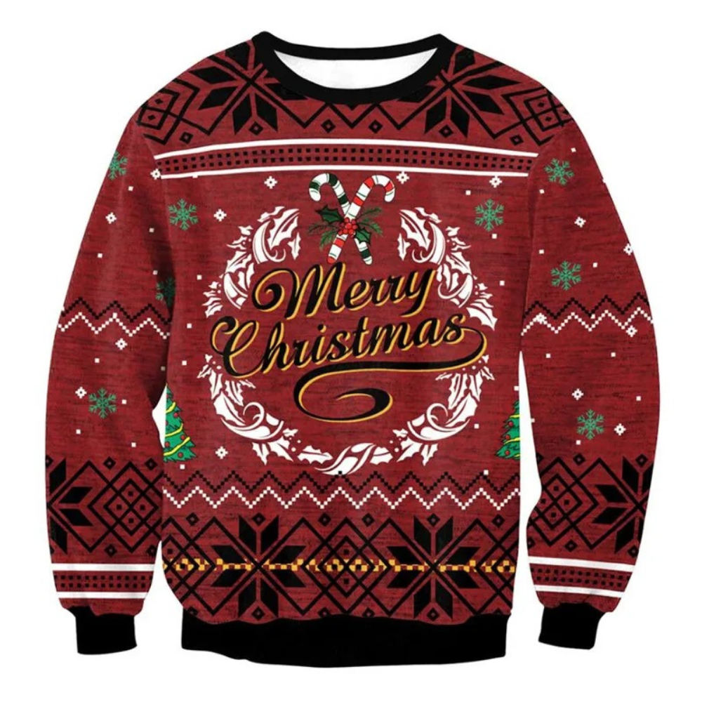 WW | Weihnachtspullover Lustiges Design, Unisex, Langarm Sweatshirt