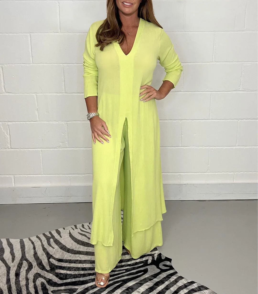 WW | 2 Teiliges Satz Mit Langer Bluse Und Passenden Hosen