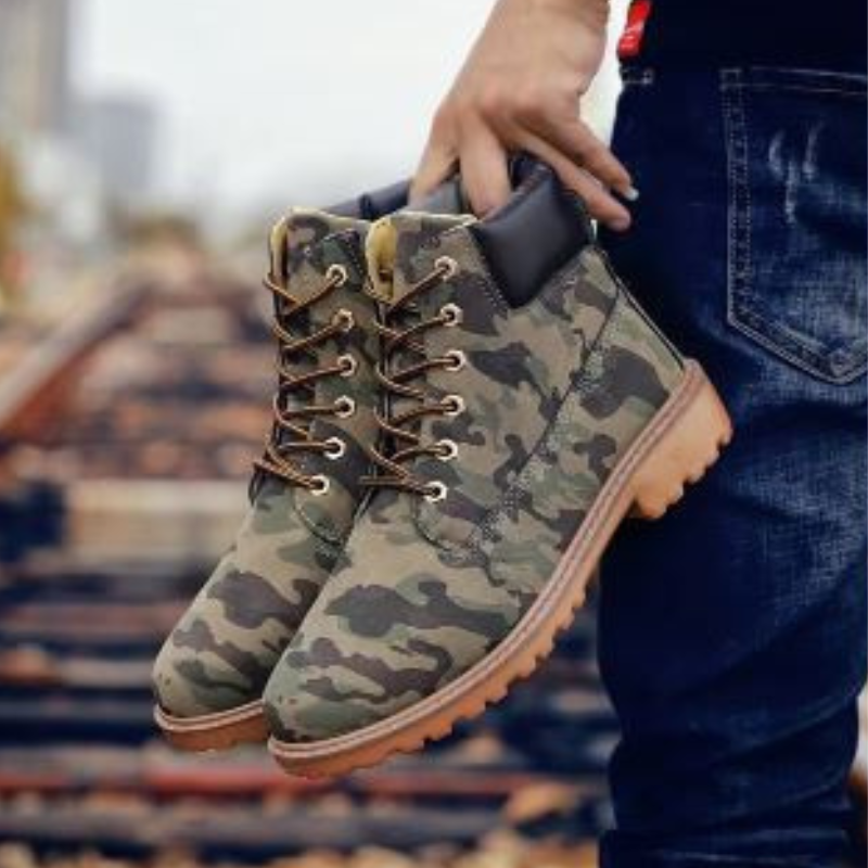 WW | Wasserdichte Herrenschuhe Stiefel Mit Robuster Profilsohle