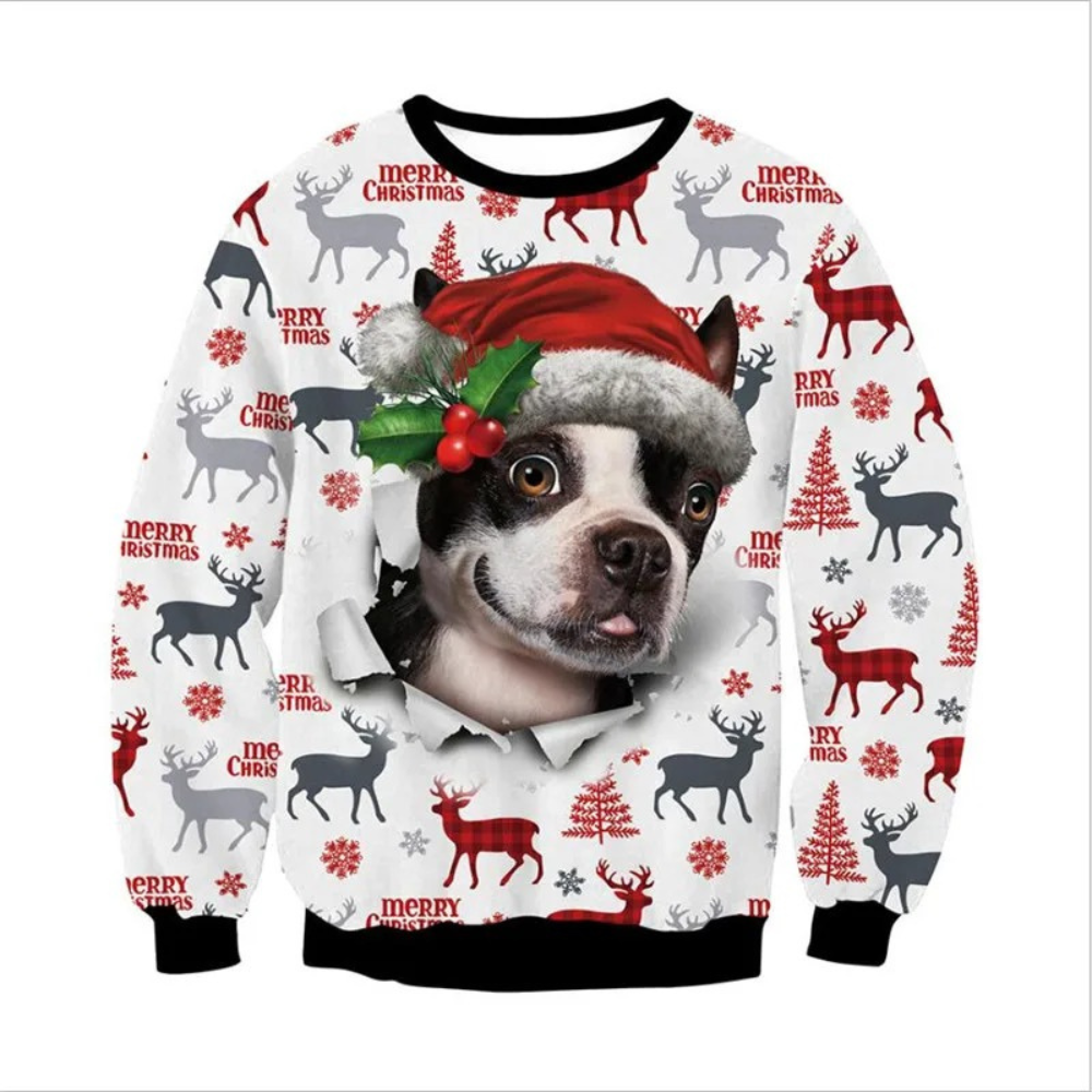 WW | Weihnachtspullover Lustiges Design, Unisex, Langarm Sweatshirt