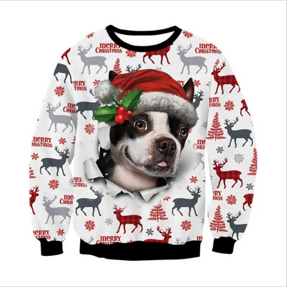 WW | Weihnachtspullover Lustiges Design, Unisex, Langarm Sweatshirt