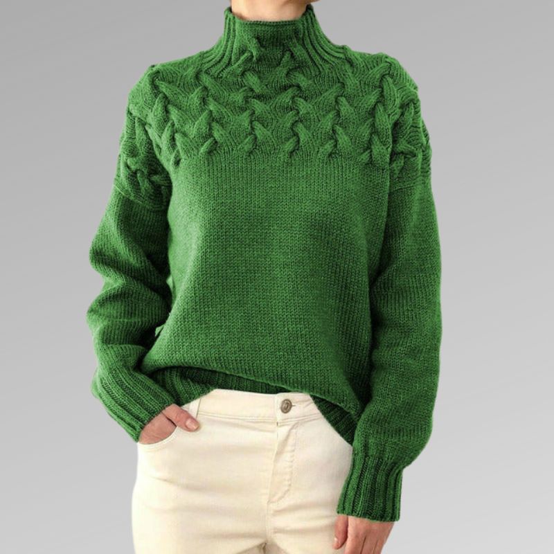 WW | Warmer Skandinavischer Strickpullover Für Damen