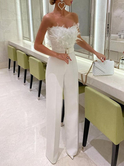 WW | Modischer Jumpsuit Mit Röhrenoberteil Und Ärmellosem Gestaltung