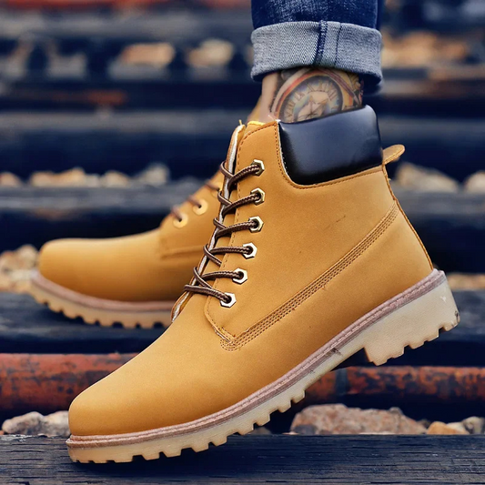 WW | Wasserdichte Herrenschuhe Stiefel Mit Robuster Profilsohle