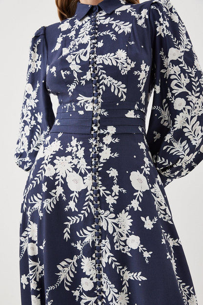 Die Schönheit der Herbst Maxi Kleid