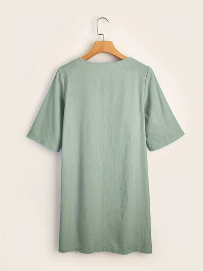 – lässiges kleid mit 3/4-armeln