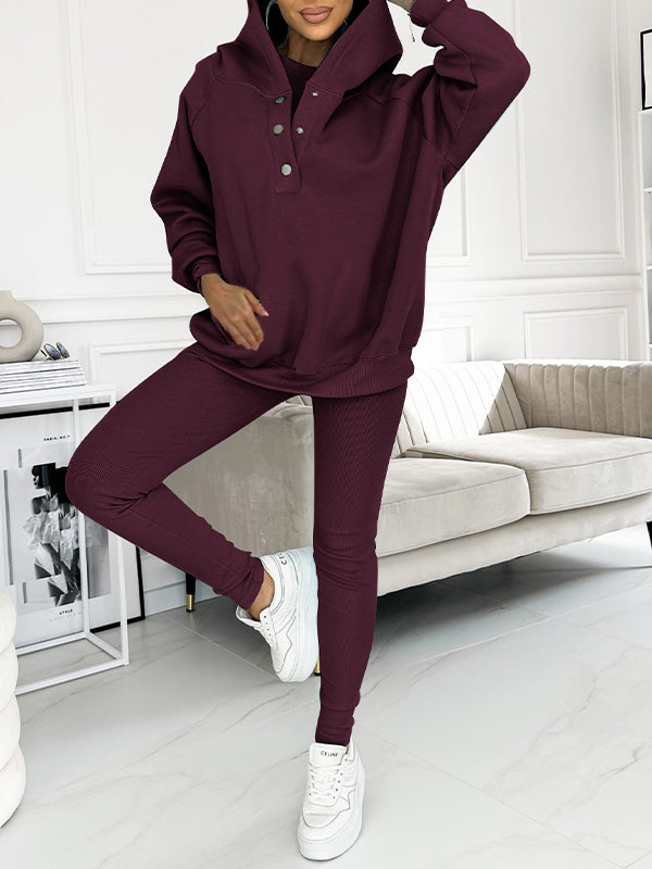 Merche Entspannter und gemütlicher Sweatshirt-Anzug mit Kapuze