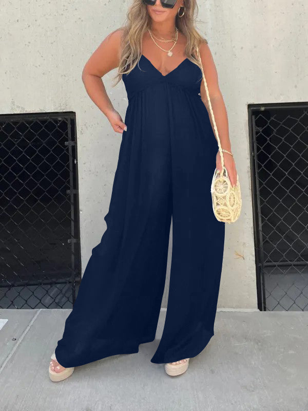 Merche schlichter Jumpsuit mit einfarbigem Stil