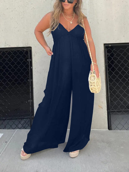 Merche schlichter Jumpsuit mit einfarbigem Stil