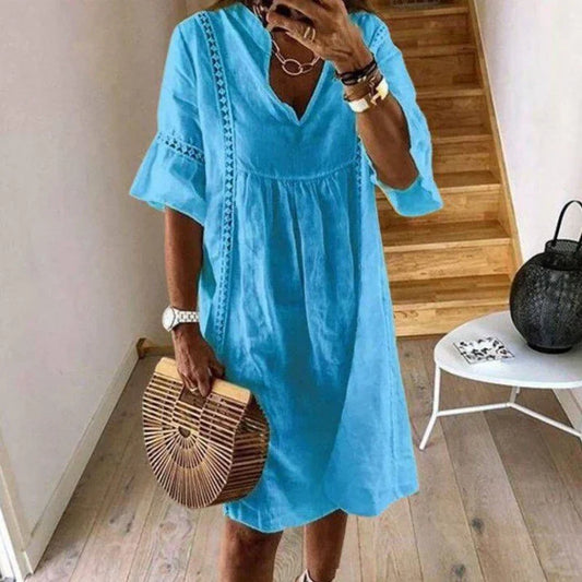 Bohemian-Kleid mit Spitze