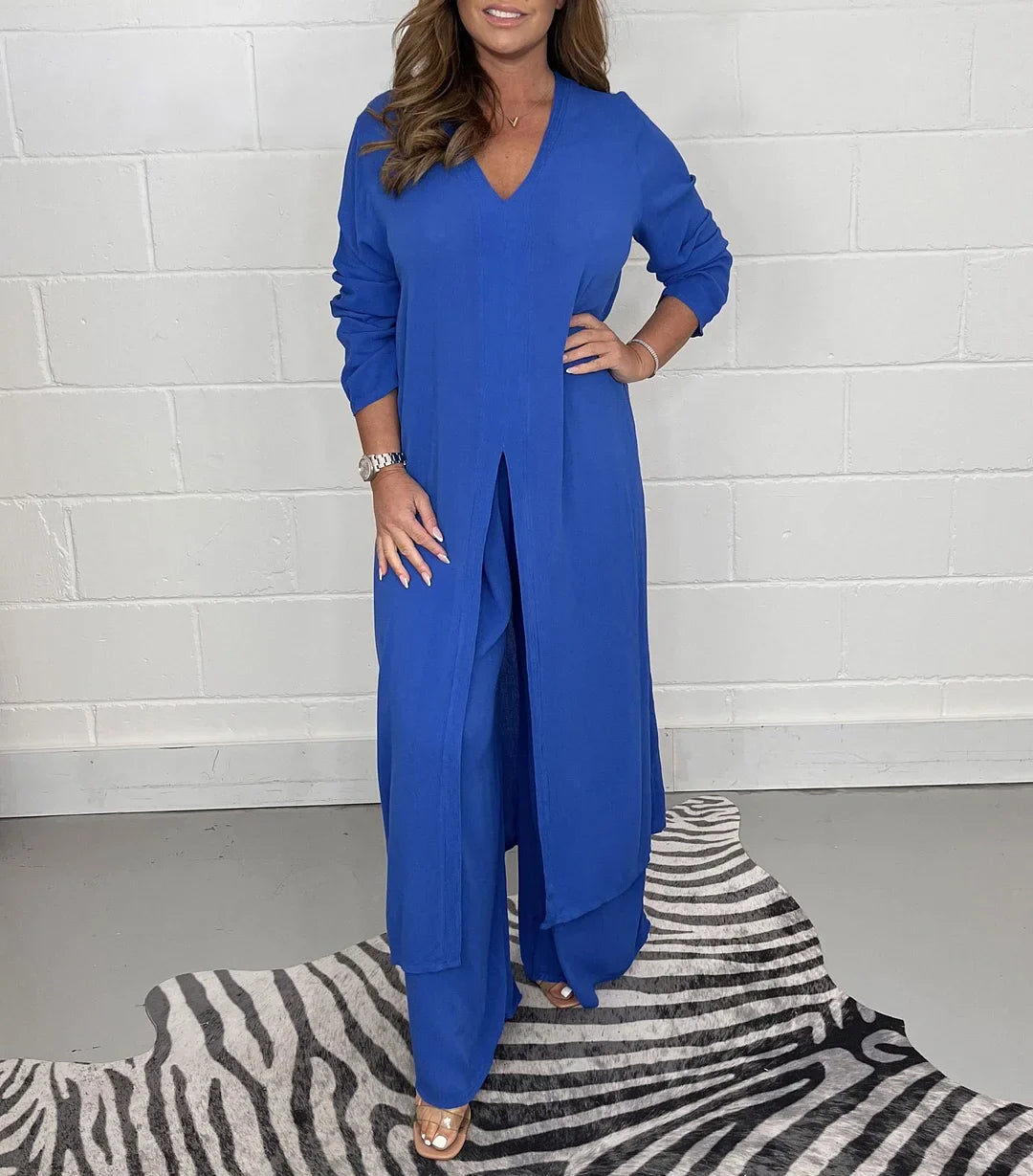 WW | 2 Teiliges Satz Mit Langer Bluse Und Passenden Hosen
