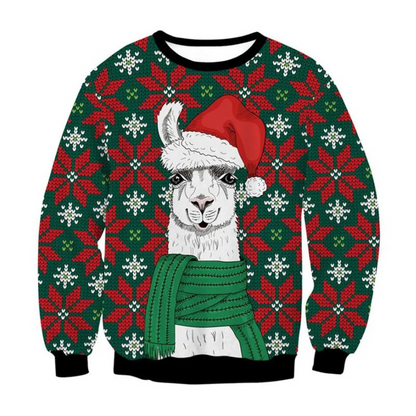 WW | Weihnachtspullover Lustiges Design, Unisex, Langarm Sweatshirt
