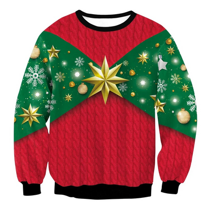 WW | Weihnachtspullover Lustiges Design, Unisex, Langarm Sweatshirt