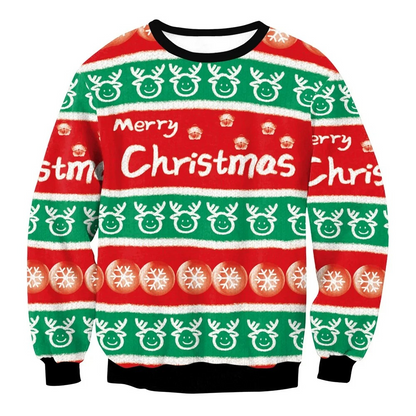 WW | Weihnachtspullover Lustiges Design, Unisex, Langarm Sweatshirt