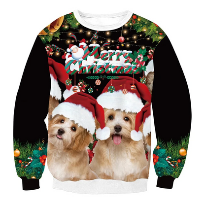 WW | Weihnachtspullover Lustiges Design, Unisex, Langarm Sweatshirt