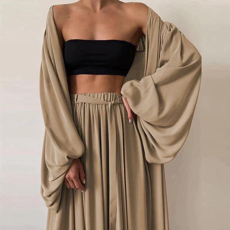 Merche und bequemes Set mit Weste und Hose