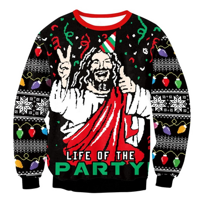 WW | Weihnachtspullover Lustiges Design, Unisex, Langarm Sweatshirt