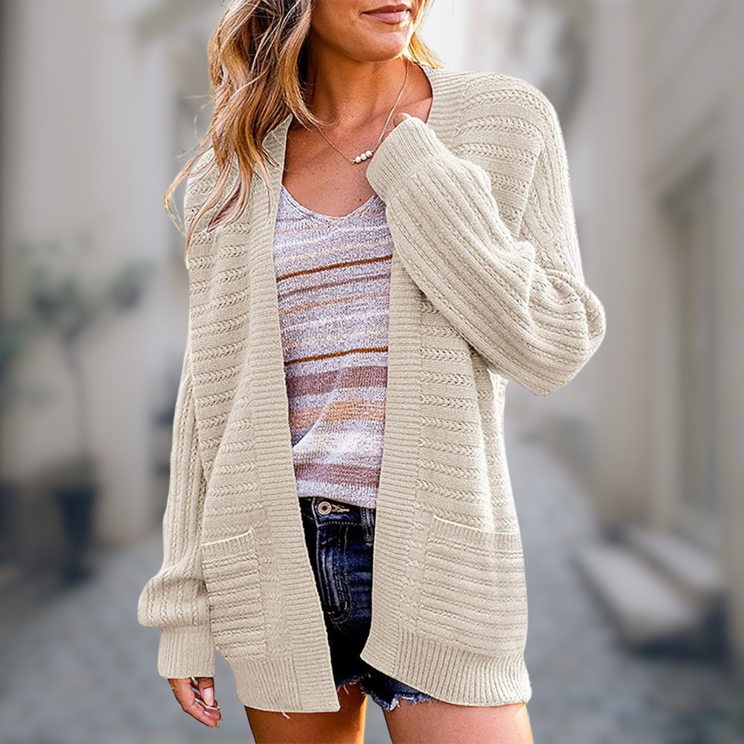 WW | Weicher Strickstrickjacke