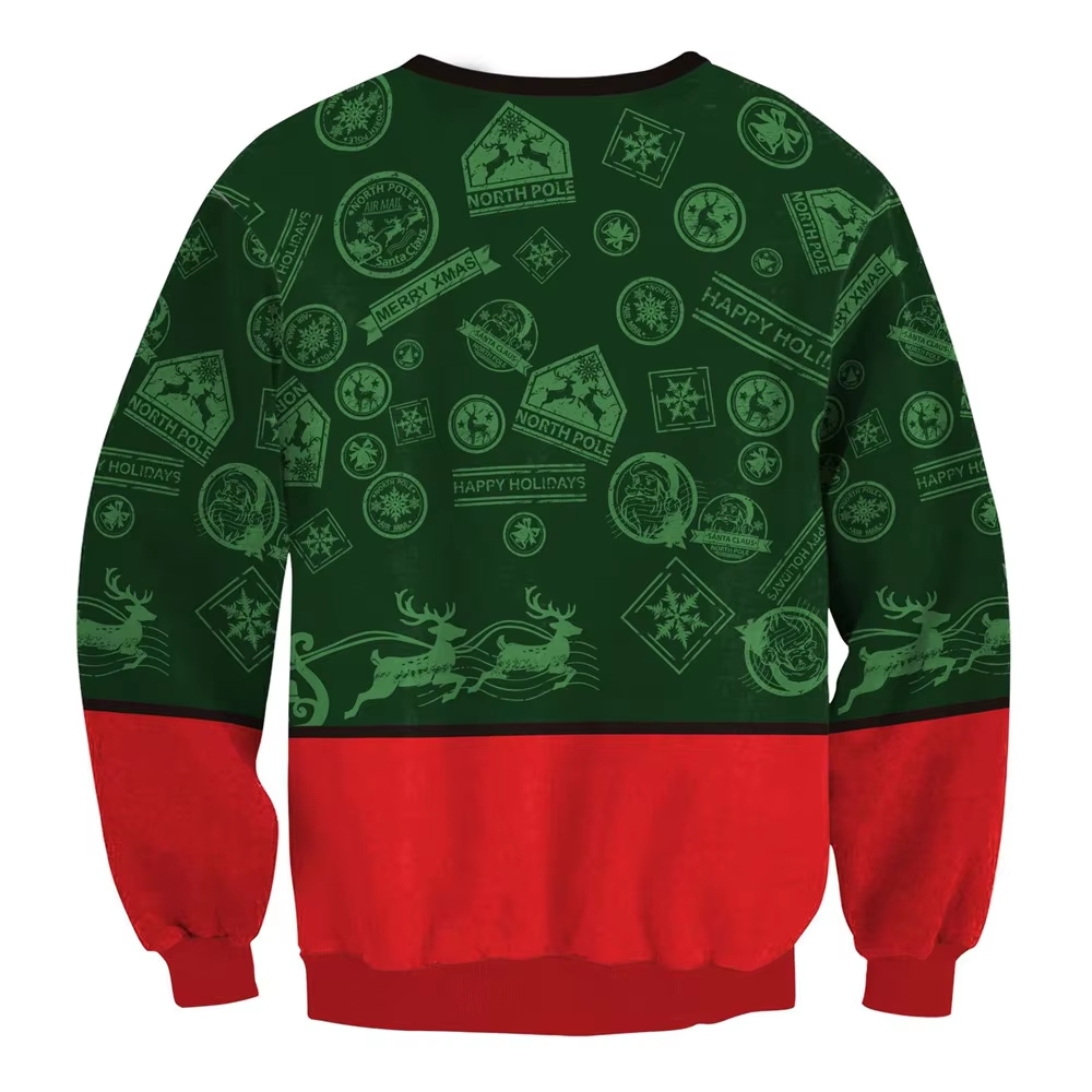 WW | Weihnachtspullover Lustiges Design, Unisex, Langarm Sweatshirt