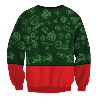 WW | Weihnachtspullover Lustiges Design, Unisex, Langarm Sweatshirt