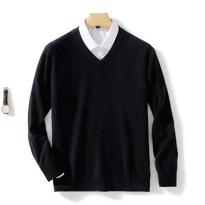 WW | Wollpullover Herren Eleganter Rundhals Pullover Für Alltag & Büro