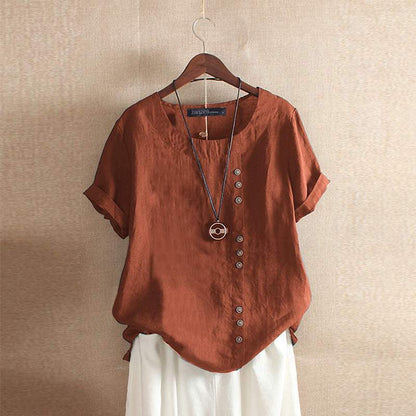 WW | Weit Geschnittene Baumwollbluse Für Damen