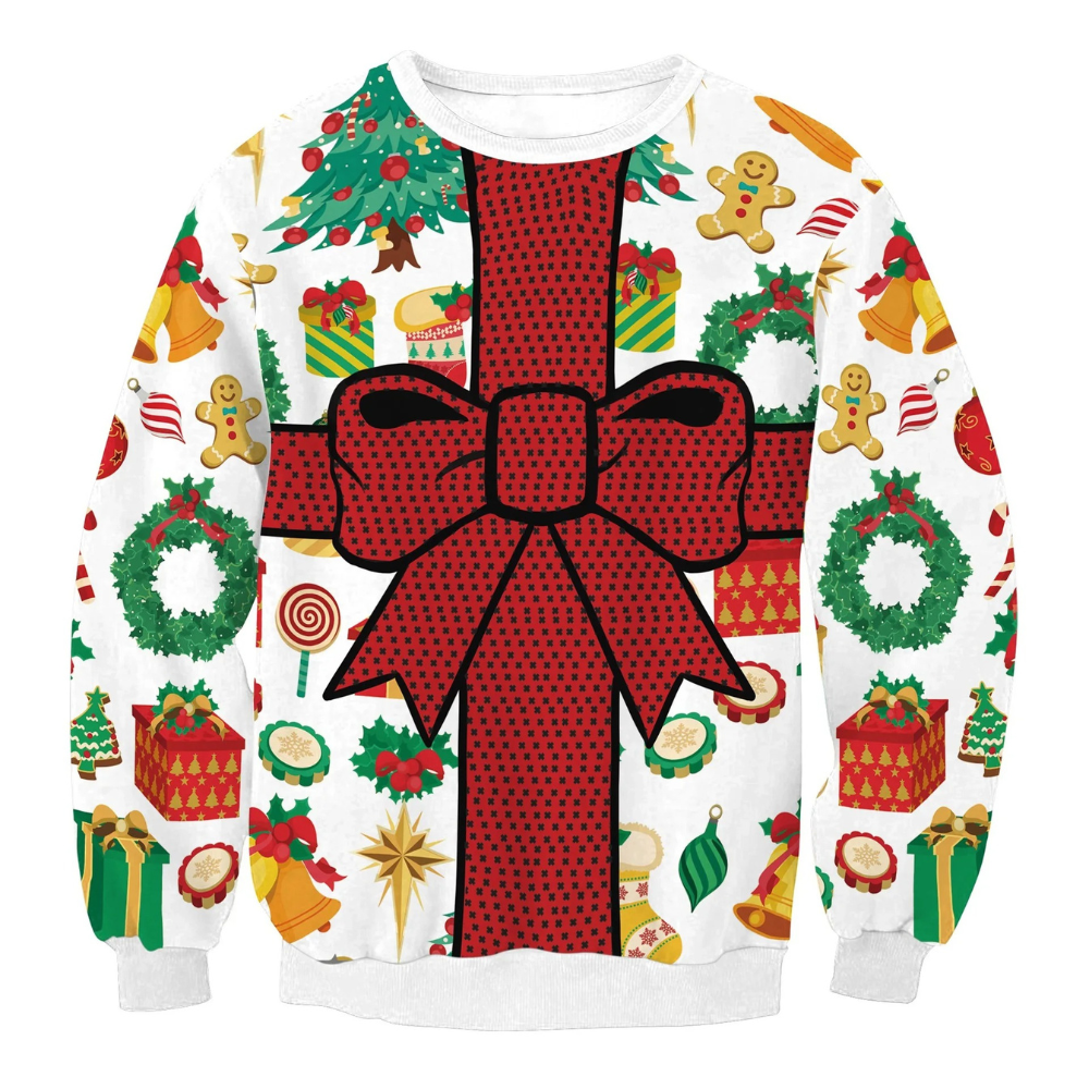 WW | Weihnachtspullover Lustiges Design, Unisex, Langarm Sweatshirt