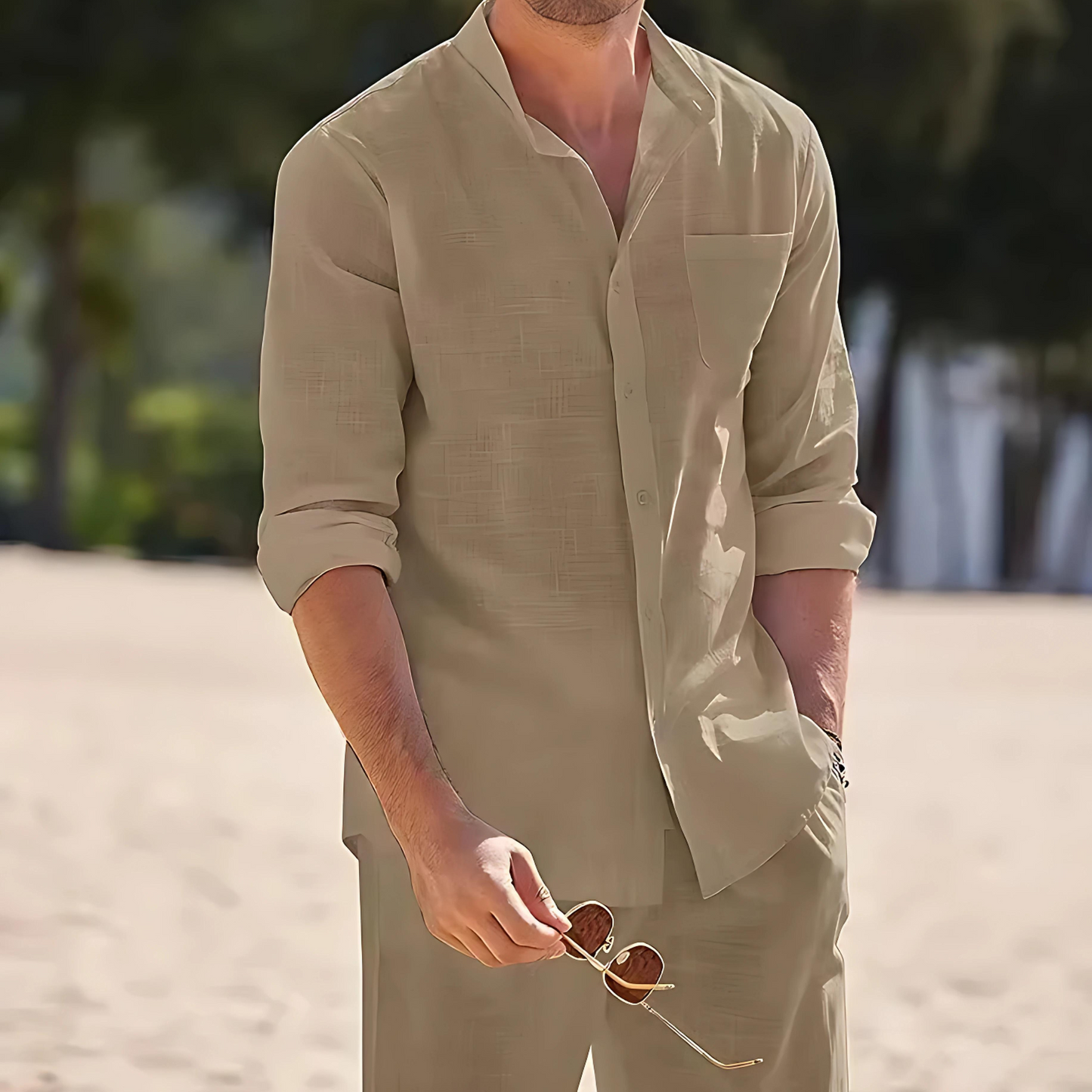 WW | Leinenhosen Mit Bluse Für Frühjahr Sommer