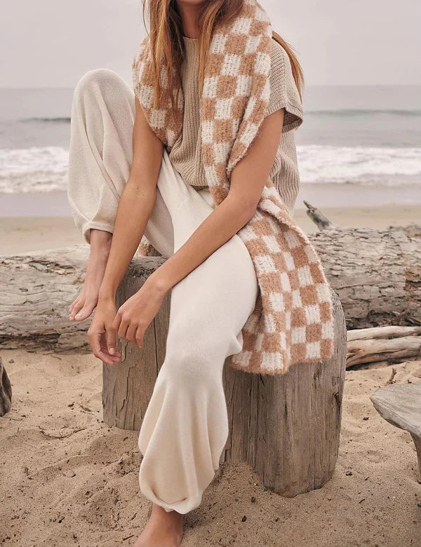 Merche Sommerset aus Strickoberteil und -hose in unifarbenem Stil